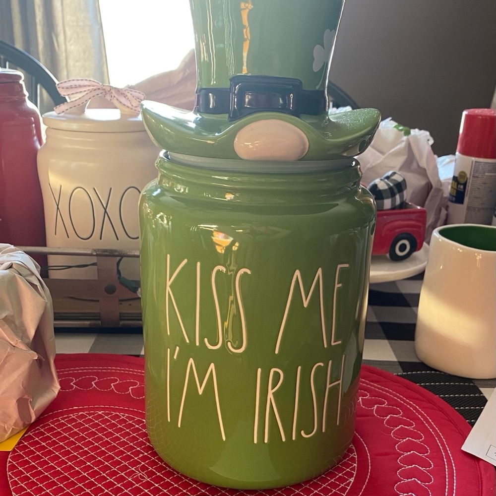 FOR AMY.  New RD Kiss Me I’m Irish Canister